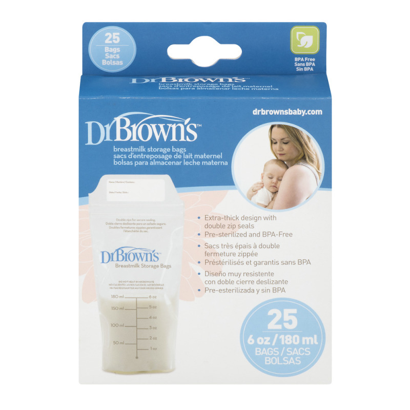 Dr. Brown's Breastmilk Storage (180ml) 25bags – Pharmacy Panayiotou