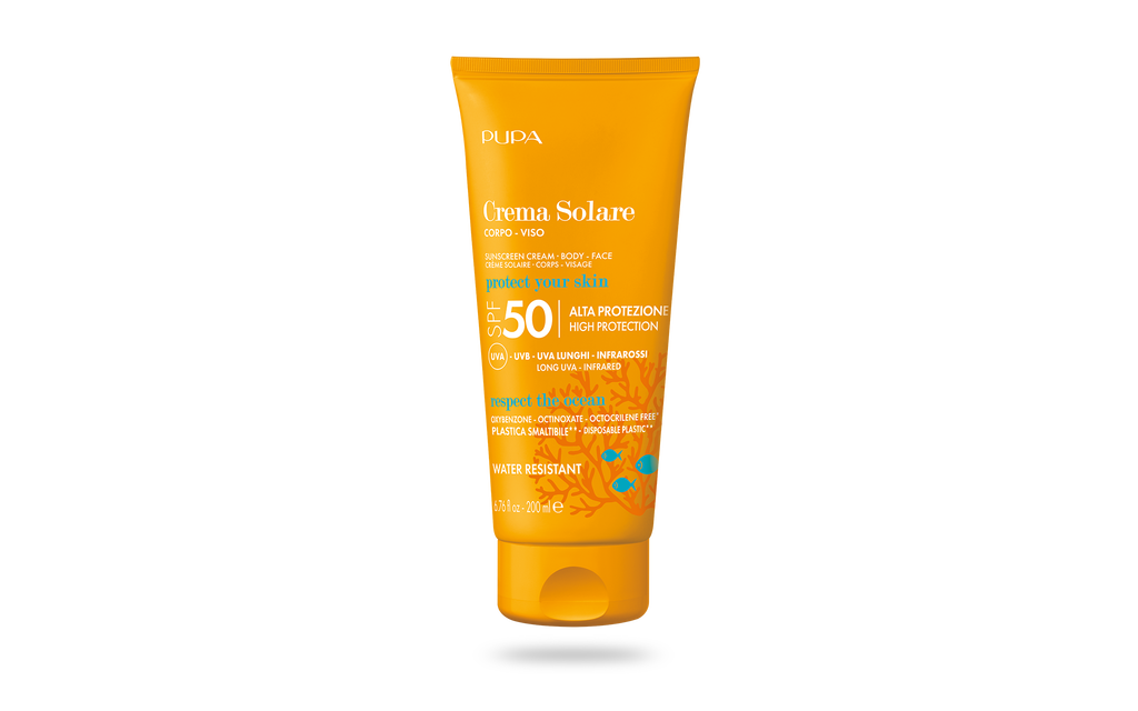 PUPA Milano Crema Solare Face & Body Suncreen Spf30 or Spf50 200ml