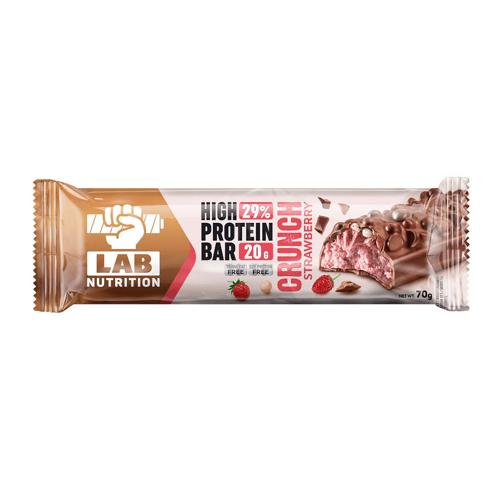 Lab Nutrition High Protein Bar 29% Crunch Strawberry 70g - Image 3