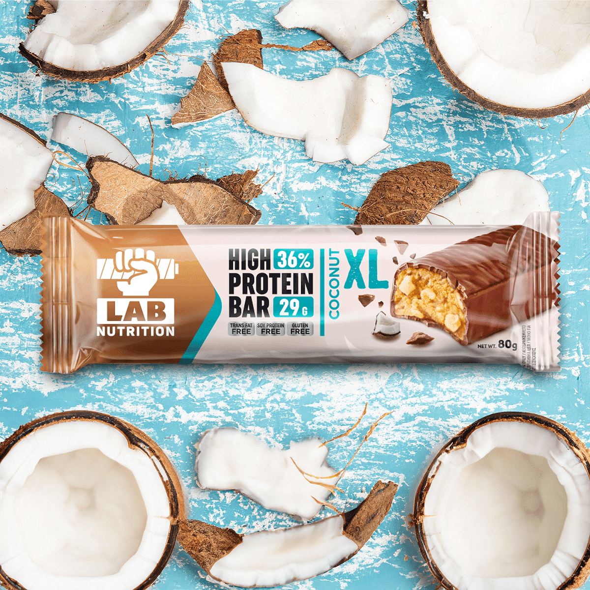 Lab Nutrition High Protein Bar 36% Coconut XL 80g