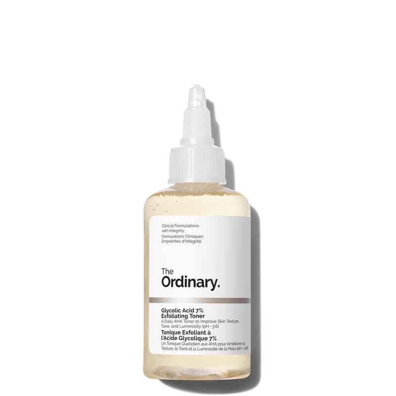 The Ordinary Glycolic Acid 7% Exfoliating Toner 100ml or 240ml