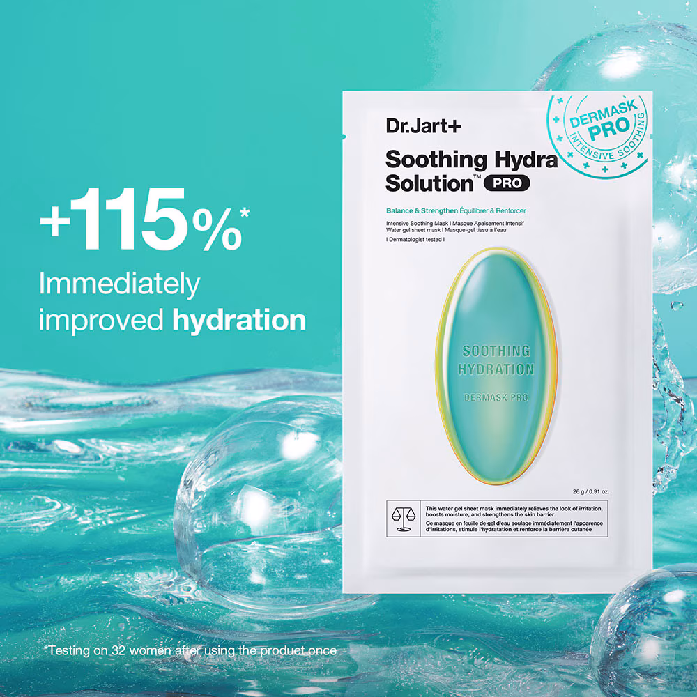 Dr. Jart+ Soothing Hydra Solution PRO Water Gel Sheet Mask 1pcs - Image 2